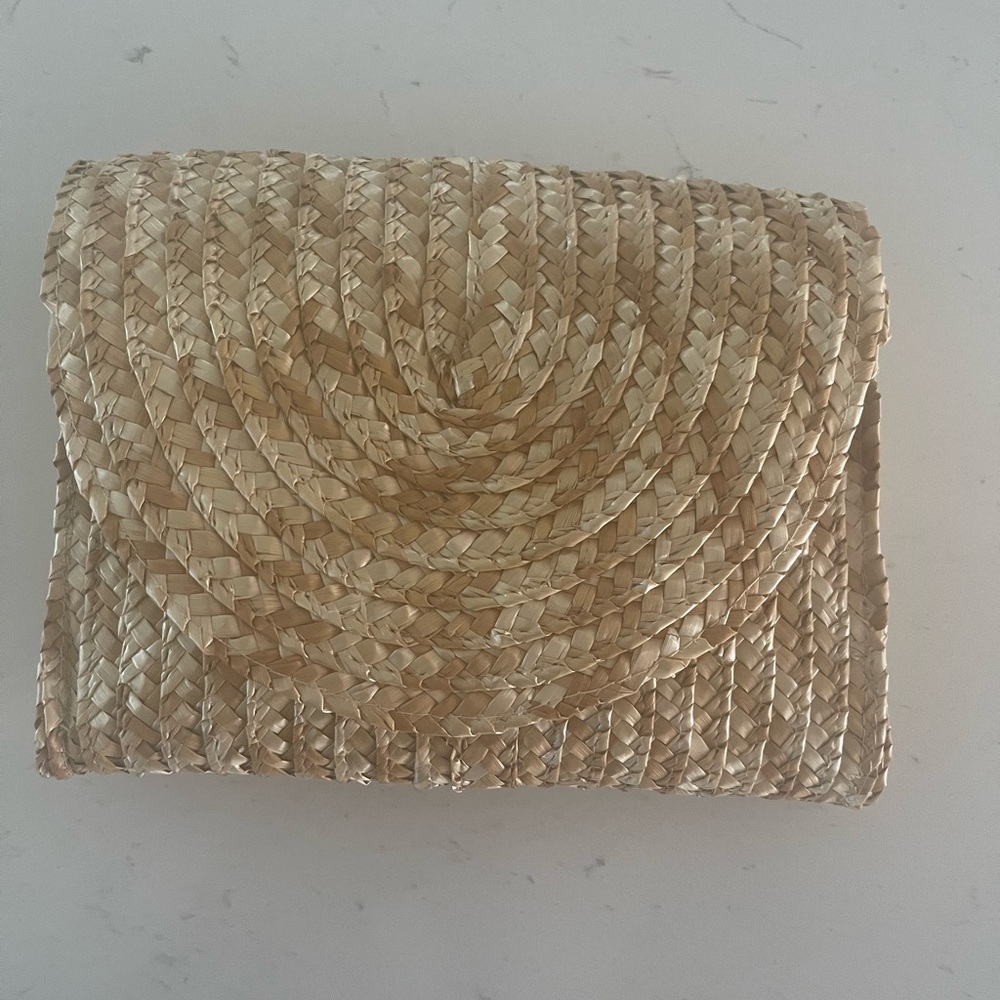 EWC straw / raffia clutch NEW